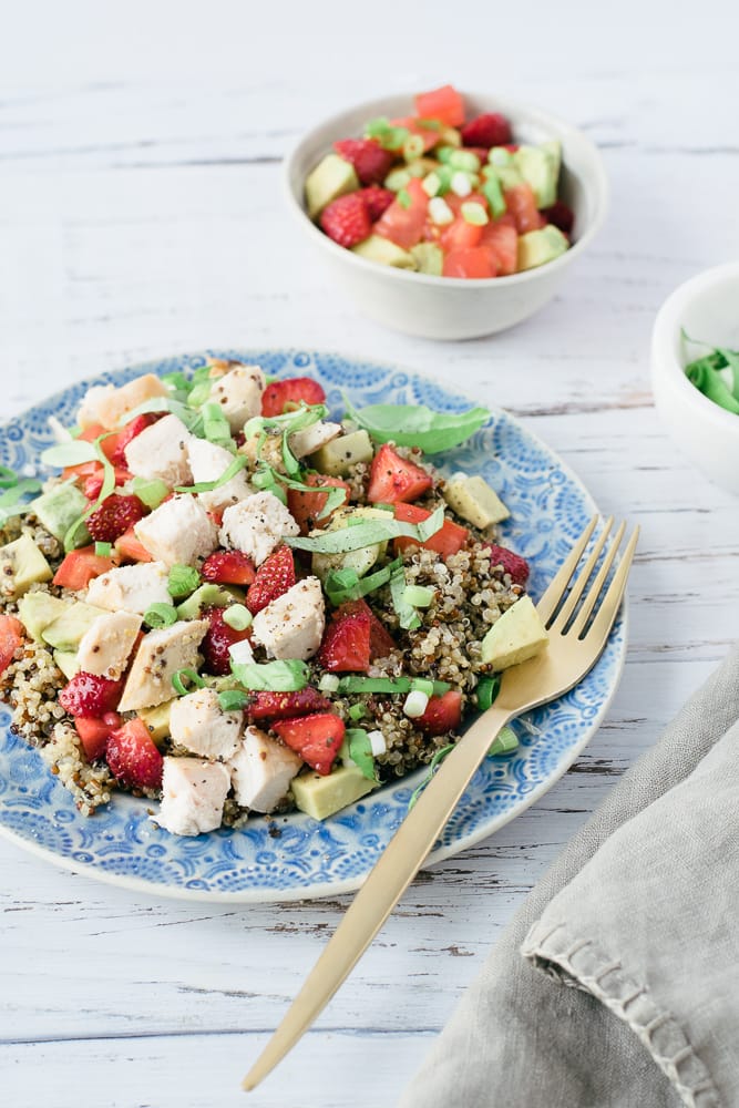 salade quinoa poulet basilic vertical