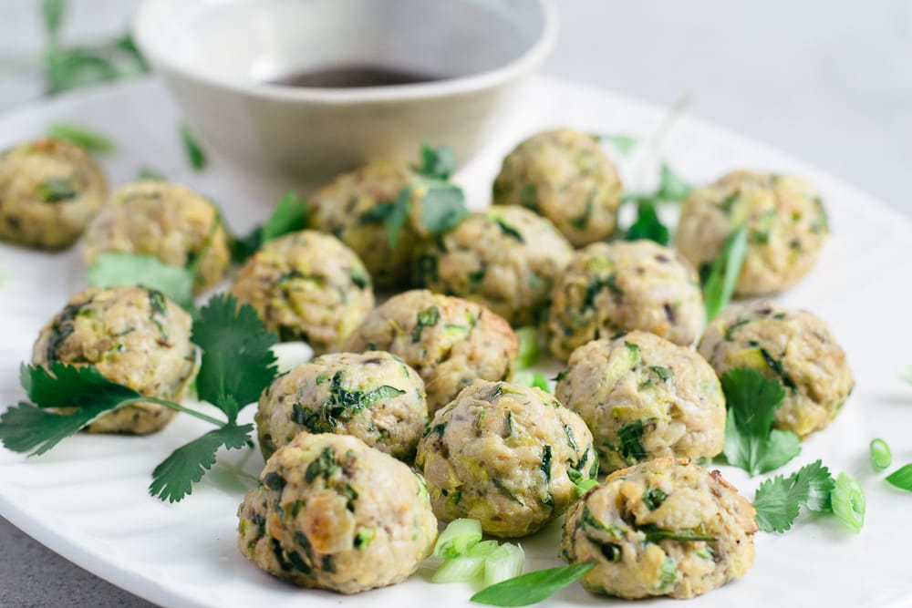 boulettes asiatiques closeup entrée