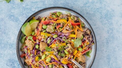 Salade thaïe de quinoa aux arachides