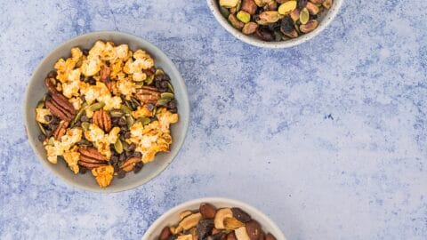 tous mélanges du randonneur dans 3 bols